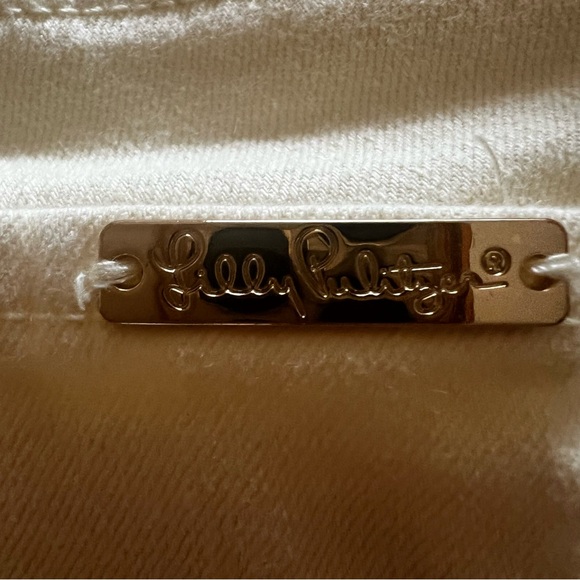 Lily Pulitzer Women’s Pale Yellow Low Rise Raw Hem Jeans Sz 0 - Picture 10 of 13